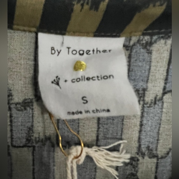 By Together - Elegant Green Patterned Dress- Small - Picture 5 of 9